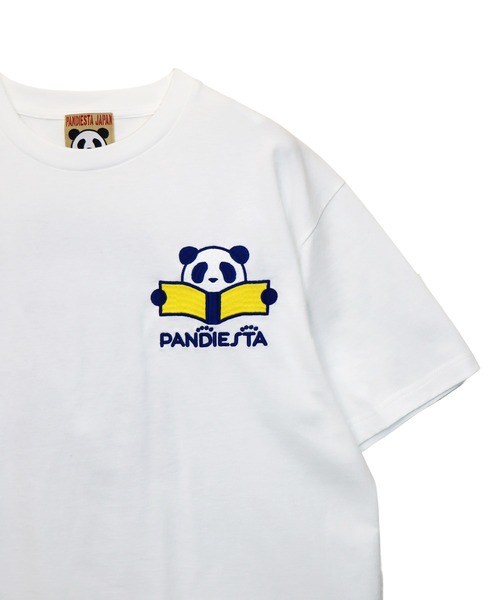 PANDIESTA(パンディエスタ)の「リーディングパンダTシャツ(M2)(Tシャツ/カットソー・メンズ・ミント/ホワイト/ブラック・M/L/XL/XXL)」の15枚目の写真