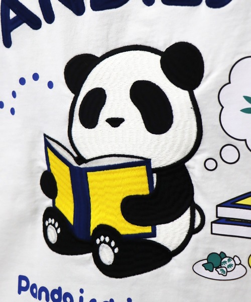 PANDIESTA(パンディエスタ)の「リーディングパンダTシャツ(M2)(Tシャツ/カットソー・メンズ・ミント/ホワイト/ブラック・M/L/XL/XXL)」の18枚目の写真