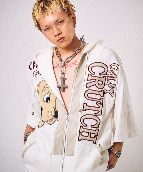 GALFY(ガルフィー)の「【GALFY/ガルフィー】部屋住み SETUP(セットアップ・メンズ・ブラック/オフホワイト・L/XL)」の18枚目の写真