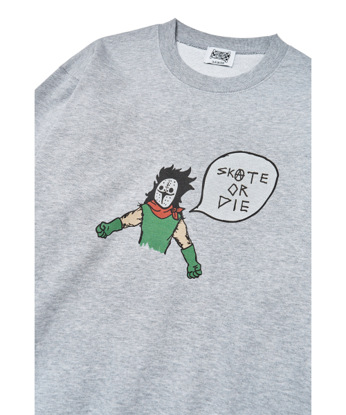 THE SCOT WRECK(ザ スコットレック)の「SKATE OR DIE(スウェット・メンズ・グレー・LG/MD/X-LARGE)」の3枚目の写真
