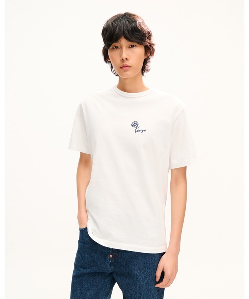KENZO（ケンゾー）の「'KENZO Tulip' エンブロイダリー Tシャツ イン コットン（Tシャツ/カットソー・メンズ・ホワイト系その他・LARGE/MEDIUM/SMALL/X-LARGE）」の4枚目の写真