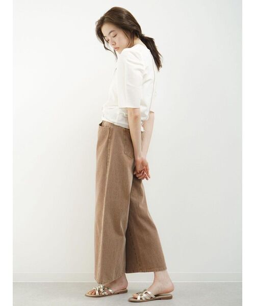 FIKA.（フィーカ）の「Mellow puff sleeve tops（Tシャツ/カットソー・レディース・ブラック/オフホワイト/グレー系その他3・MEDIUM）」の18枚目の写真