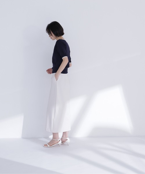 NATURAL BEAUTY BASIC(ナチュラルビューティーベーシック)の「バイカラーメタルポイントニット(ニット/セーター・レディース・ネイビー/ブルー/オフホワイト・フリ-)」の16枚目の写真