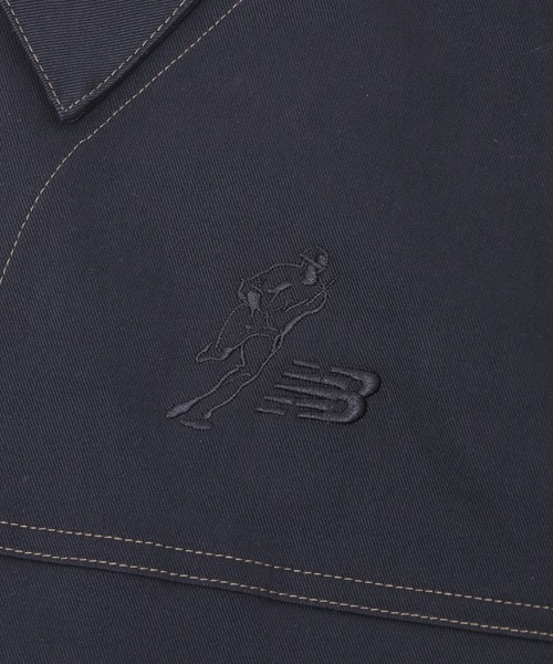 NEW BALANCE(ニューバランス)の「NEW BALANCE Ohtani Signature Woven Twill Lined JKT MJ616286(ブルゾン・メンズ・ベージュ/ネイビー・M/L)」の5枚目の写真
