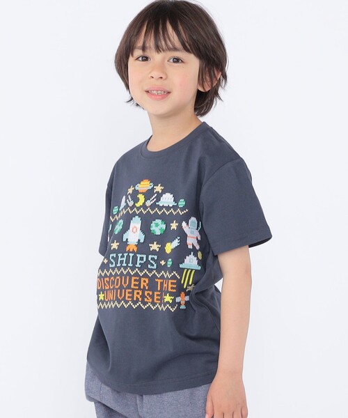 SHIPS(シップス)の「SHIPS KIDS:100~130cm / スペース 刺繍 Tシャツ(Tシャツ/カットソー・キッズ・オフホワイト/ネイビー・100/110/120/130)」の21枚目の写真