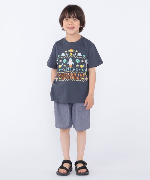 SHIPS(シップス)の「SHIPS KIDS:100~130cm / スペース 刺繍 Tシャツ(Tシャツ/カットソー・キッズ・オフホワイト/ネイビー・100/110/120/130)」の19枚目の写真
