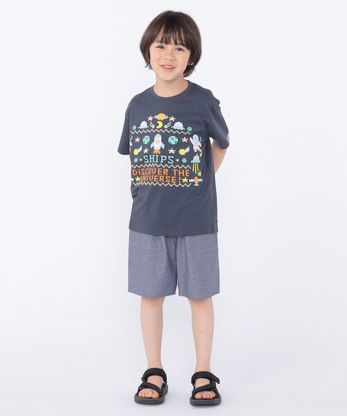 SHIPS(シップス)の「SHIPS KIDS:100~130cm / スペース 刺繍 Tシャツ(Tシャツ/カットソー・キッズ・オフホワイト/ネイビー・100/110/120/130)」の18枚目の写真