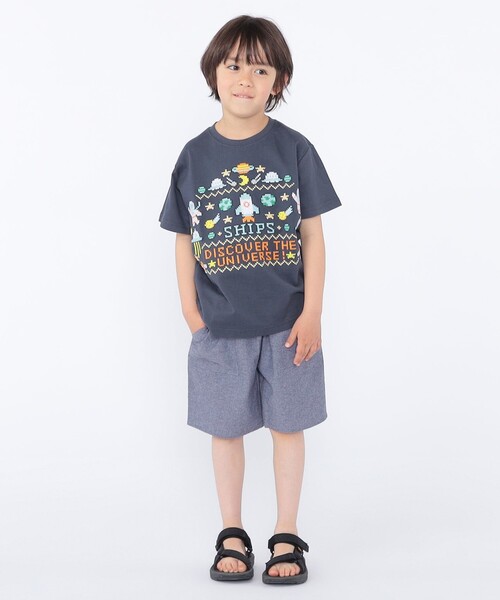 SHIPS(シップス)の「SHIPS KIDS:100~130cm / スペース 刺繍 Tシャツ(Tシャツ/カットソー・キッズ・オフホワイト/ネイビー・100/110/120/130)」の17枚目の写真