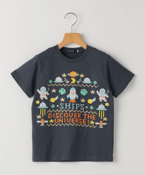 SHIPS(シップス)の「SHIPS KIDS:100~130cm / スペース 刺繍 Tシャツ(Tシャツ/カットソー・キッズ・オフホワイト/ネイビー・100/110/120/130)」の15枚目の写真