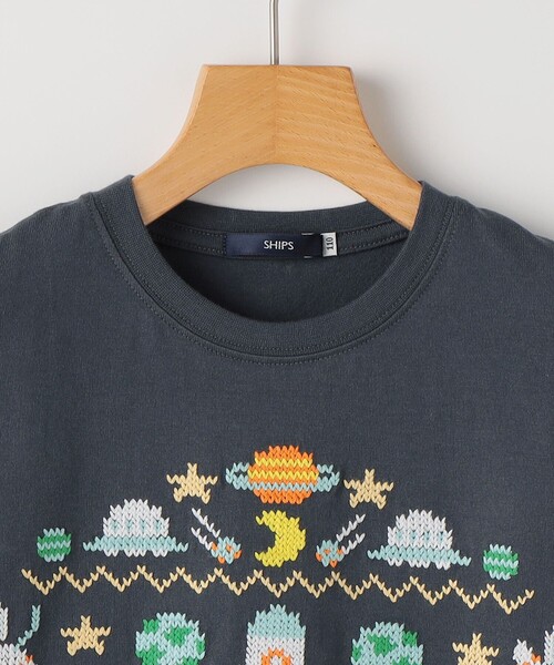 SHIPS(シップス)の「SHIPS KIDS:100~130cm / スペース 刺繍 Tシャツ(Tシャツ/カットソー・キッズ・オフホワイト/ネイビー・100/110/120/130)」の13枚目の写真