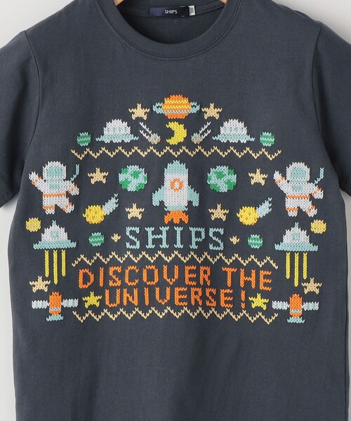 SHIPS(シップス)の「SHIPS KIDS:100~130cm / スペース 刺繍 Tシャツ(Tシャツ/カットソー・キッズ・オフホワイト/ネイビー・100/110/120/130)」の10枚目の写真