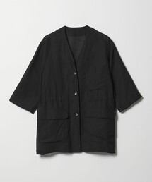 conte＞アサライク ノーカラージャケット（ノーカラージャケット