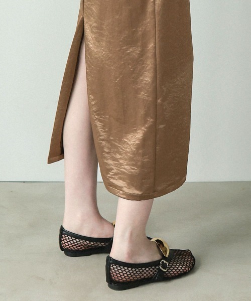 DONOBAN(ドノバン)の「【ANDRESD】pearl glow satin dress 結婚式 パーティードレス オケージョンドレス お呼ばれ 二次会 成人式 同窓会(ドレス・レディース・ブラック/ブロンズ・L/M/S)」の21枚目の写真