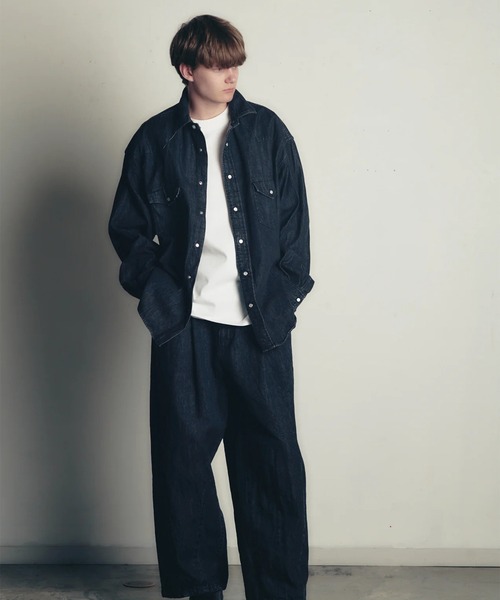 is-ness(イズネス)の「【is-ness】WESTERN SHIRTS Enzyme Wash(シャツ/ブラウス・メンズ・ブラック/インディゴブルー・L/M)」の11枚目の写真