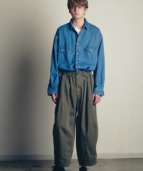 is-ness(イズネス)の「【is-ness】WESTERN SHIRTS Enzyme Wash(シャツ/ブラウス・メンズ・ブラック/インディゴブルー・L/M)」の6枚目の写真
