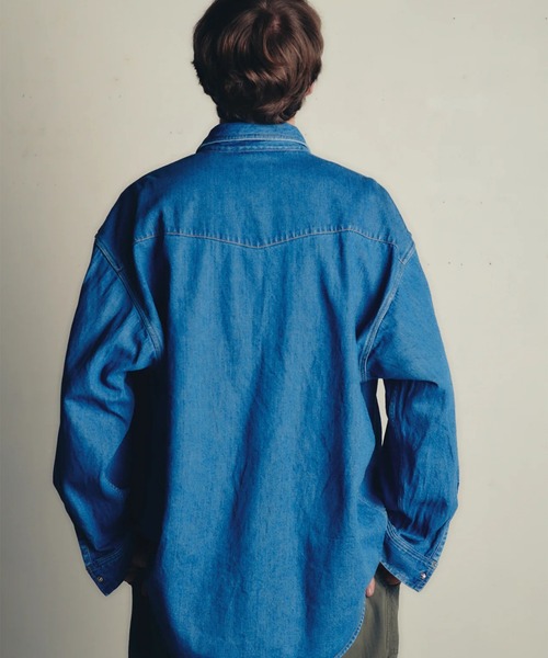 is-ness(イズネス)の「【is-ness】WESTERN SHIRTS Enzyme Wash(シャツ/ブラウス・メンズ・ブラック/インディゴブルー・L/M)」の3枚目の写真