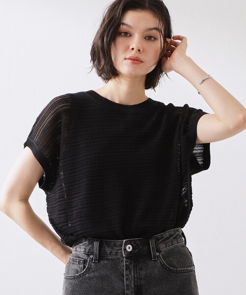 THE SHOP TK (ザ ショップ ティーケー )の「【2点セット】メッシュニット+タンクトップ(その他トップス・レディース・ブルー系その他/ライトベージュ/ダークブラウン/ブラック・12/13)」の5枚目の写真