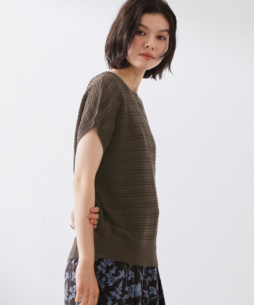 THE SHOP TK (ザ ショップ ティーケー )の「【2点セット】メッシュニット+タンクトップ(その他トップス・レディース・ブルー系その他/ライトベージュ/ダークブラウン/ブラック・12/13)」の11枚目の写真