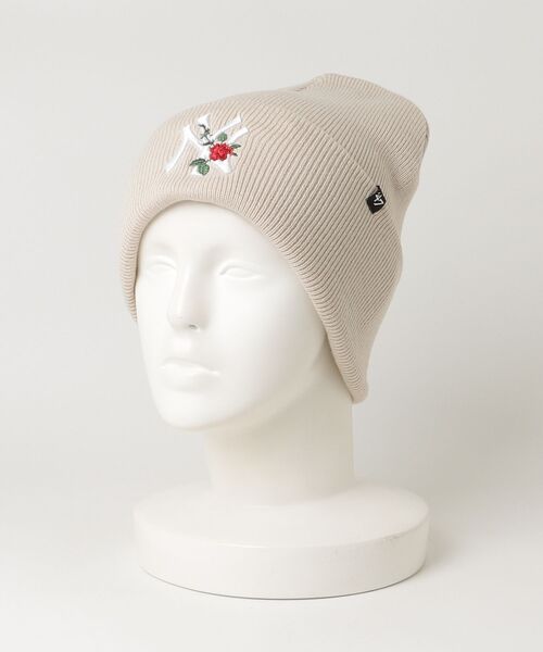 '47(フォーティーセブン)の「フォーティーセブン【’47】- ニューヨーク ヤンキース ローズ ビーニー【New York Yankees CUFF KNIT Thorn BONE 14858253】(ニットキャップ/ビーニー・メンズ・ベージュ・ONE SIZE)」の6枚目の写真