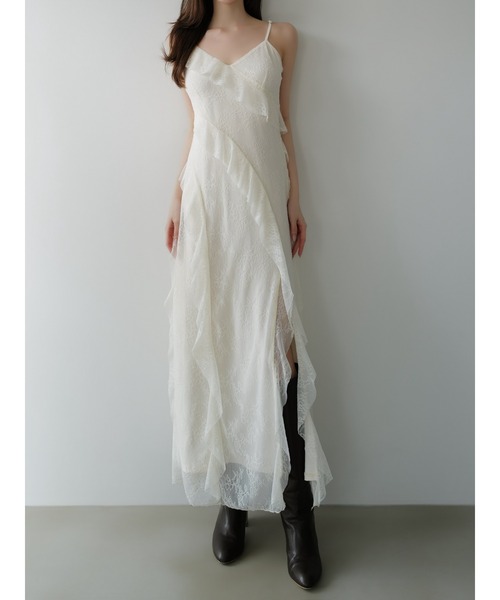ruffle lace cami dress（ドレス）｜celon（セロン）のファッション