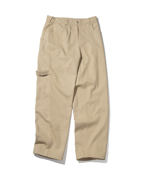 MASSNOUN（マスノウン）の「カーブドカーペンターコットンパンツ MSSCP001-BG（その他パンツ・レディース・その他・MEDIUM/LARGE/X-LARGE）」の3枚目の写真