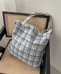 apres jour mignon | 【apresjour mignon×ARIAZ】チェック柄BIGトートバッグ(トートバッグ)