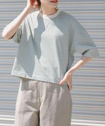 FORK&SPOON マルチボーダーTシャツ