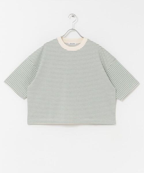 FORK&SPOON(フォークアンドスプーン)の「FORK&SPOON マルチボーダーTシャツ(Tシャツ/カットソー・レディース・レッド/グリーン/チャコールグレー・1)」の18枚目の写真