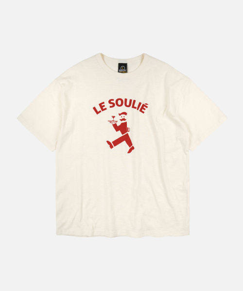 FRIZMWORKS(フリズムワークス)の「LE SOULIE SLUB HALF TEE _ IVORY(Tシャツ/カットソー・メンズ・その他・SMALL/MEDIUM/LARGE/X-LARGE)」の1枚目の写真