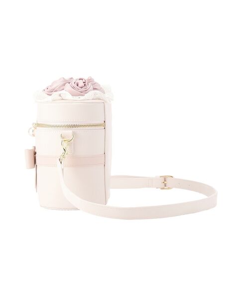 Maison de FLEUR(メゾンドフルール)の「ローズブーケキューブショルダーバッグ(ショルダーバッグ・レディース・アイボリー/ピンク・FREE)」の8枚目の写真