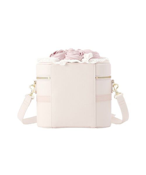 Maison de FLEUR(メゾンドフルール)の「ローズブーケキューブショルダーバッグ(ショルダーバッグ・レディース・アイボリー/ピンク・FREE)」の9枚目の写真