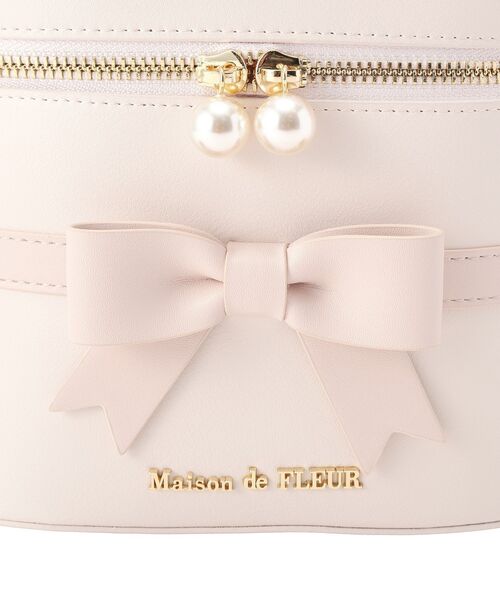 Maison de FLEUR(メゾンドフルール)の「ローズブーケキューブショルダーバッグ(ショルダーバッグ・レディース・アイボリー/ピンク・FREE)」の18枚目の写真