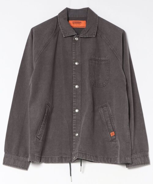 UNIVERSAL OVERALL(ユニバーサルオーバーオール)の「《UNIVERSAL OVERALL》VINTAGE COACH JK(ブルゾン・メンズ・ベージュ/チャコール/ブルー系・FREE)」の2枚目の写真