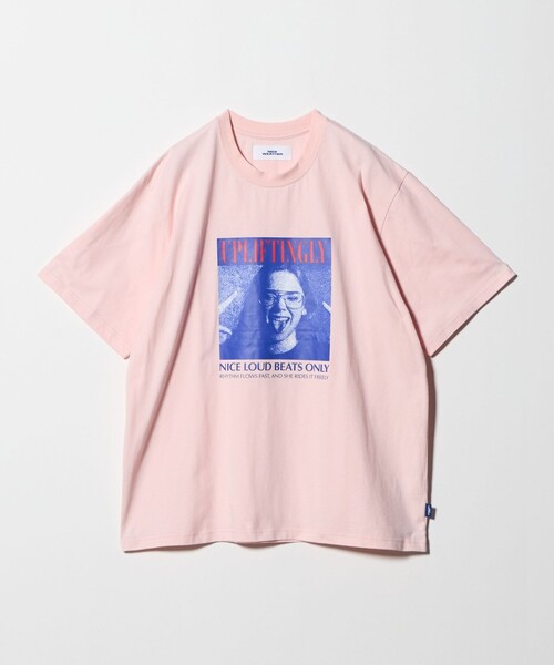 NICE WEATHER(ナイスウェザー)の「<NICE WEATHER>フォトプリント Tシャツ(Tシャツ/カットソー・メンズ・ホワイト/ブラック/ライトピンク・L/S/XS/M)」の3枚目の写真