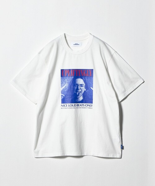 NICE WEATHER(ナイスウェザー)の「<NICE WEATHER>フォトプリント Tシャツ(Tシャツ/カットソー・メンズ・ホワイト/ブラック/ライトピンク・L/S/XS/M)」の2枚目の写真