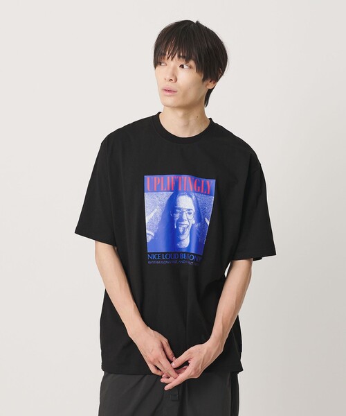 NICE WEATHER(ナイスウェザー)の「<NICE WEATHER>フォトプリント Tシャツ(Tシャツ/カットソー・メンズ・ホワイト/ブラック/ライトピンク・L/S/XS/M)」の4枚目の写真
