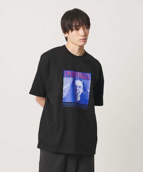 NICE WEATHER(ナイスウェザー)の「<NICE WEATHER>フォトプリント Tシャツ(Tシャツ/カットソー・メンズ・ホワイト/ブラック/ライトピンク・L/S/XS/M)」の5枚目の写真