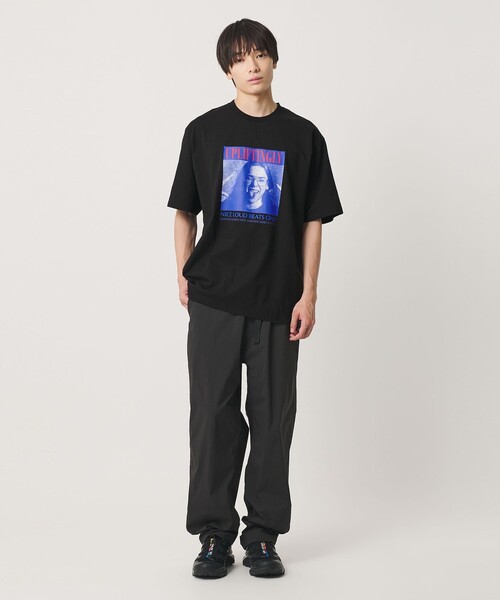 NICE WEATHER(ナイスウェザー)の「<NICE WEATHER>フォトプリント Tシャツ(Tシャツ/カットソー・メンズ・ホワイト/ブラック/ライトピンク・L/S/XS/M)」の6枚目の写真