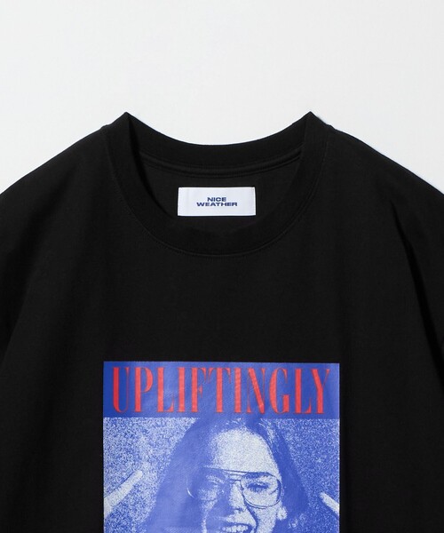 NICE WEATHER(ナイスウェザー)の「<NICE WEATHER>フォトプリント Tシャツ(Tシャツ/カットソー・メンズ・ホワイト/ブラック/ライトピンク・L/S/XS/M)」の14枚目の写真