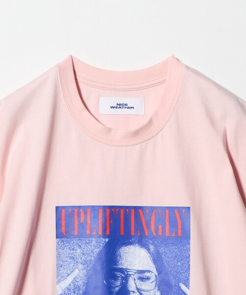 NICE WEATHER(ナイスウェザー)の「<NICE WEATHER>フォトプリント Tシャツ(Tシャツ/カットソー・メンズ・ホワイト/ブラック/ライトピンク・L/S/XS/M)」の17枚目の写真