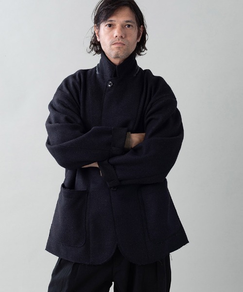 EGO TRIPPING(エゴトリッピング)の「mj11639-EDGE-OVER JACKET オーバージャケット(616712)(その他アウター・メンズ・ネイビー/ベージュ/ブラウン・48/46)」の3枚目の写真