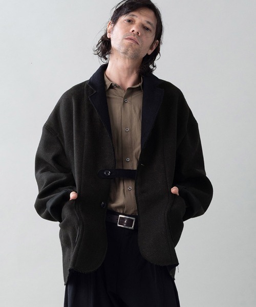 EGO TRIPPING(エゴトリッピング)の「mj11639-EDGE-OVER JACKET オーバージャケット(616712)(その他アウター・メンズ・ネイビー/ベージュ/ブラウン・48/46)」の6枚目の写真