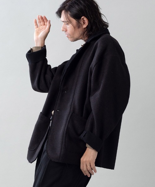 EGO TRIPPING(エゴトリッピング)の「mj11639-EDGE-OVER JACKET オーバージャケット(616712)(その他アウター・メンズ・ネイビー/ベージュ/ブラウン・48/46)」の7枚目の写真