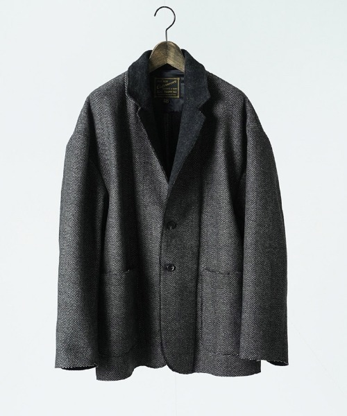 EGO TRIPPING(エゴトリッピング)の「mj11639-EDGE-OVER JACKET オーバージャケット(616712)(その他アウター・メンズ・ネイビー/ベージュ/ブラウン・48/46)」の12枚目の写真