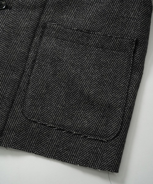 EGO TRIPPING(エゴトリッピング)の「mj11639-EDGE-OVER JACKET オーバージャケット(616712)(その他アウター・メンズ・ネイビー/ベージュ/ブラウン・48/46)」の16枚目の写真