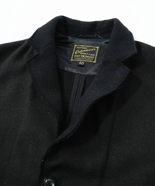 EGO TRIPPING(エゴトリッピング)の「mj11639-EDGE-OVER JACKET オーバージャケット(616712)(その他アウター・メンズ・ネイビー/ベージュ/ブラウン・48/46)」の22枚目の写真