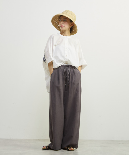 MELROSE claire(メルローズ クレール)の「【リネンレーヨンイージーパンツ】(その他パンツ・レディース・ベージュ/チャコールグレー/ミント・3/2)」の17枚目の写真