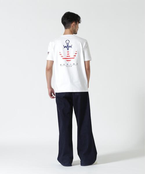 muta marine(ムータ・マリン)の「muta MARINE/ムータ マリン/イカリUSATee(Tシャツ/カットソー・メンズ・ホワイト/ネイビー・7/6/5)」の4枚目の写真