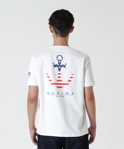 muta marine(ムータ・マリン)の「muta MARINE/ムータ マリン/イカリUSATee(Tシャツ/カットソー・メンズ・ホワイト/ネイビー・7/6/5)」の7枚目の写真