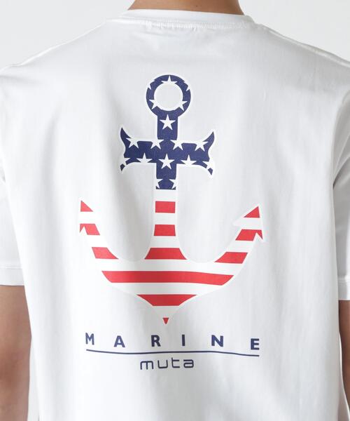 muta marine(ムータ・マリン)の「muta MARINE/ムータ マリン/イカリUSATee(Tシャツ/カットソー・メンズ・ホワイト/ネイビー・7/6/5)」の11枚目の写真
